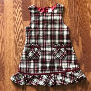 Gymboree plaid dress, size 4